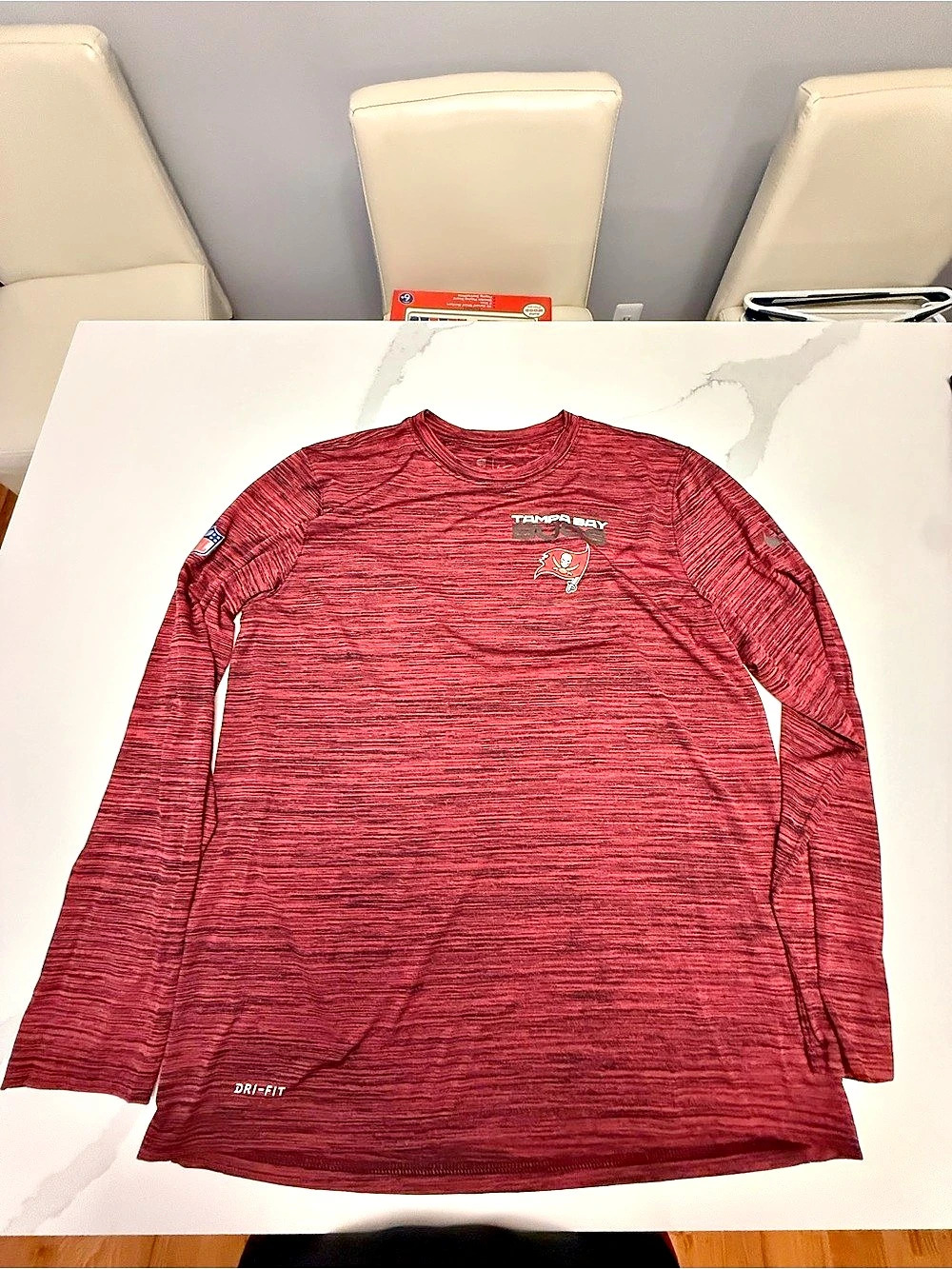 Nike Dri fit NFL Tampa Bay Buccaneers long sleeve shirt